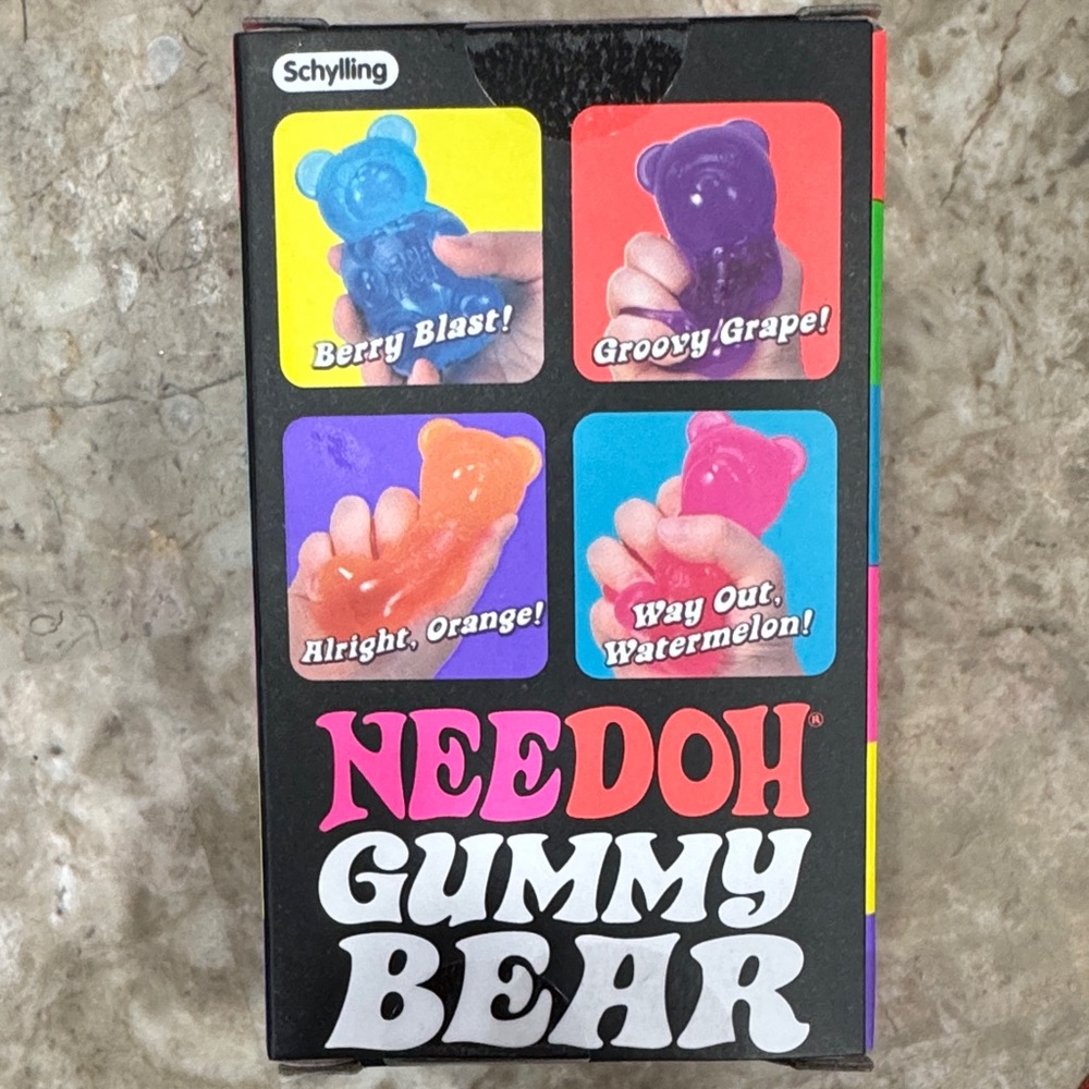 NeeDoh Gummy Bear Stress Toy - Pink - Picture 4 of 5
